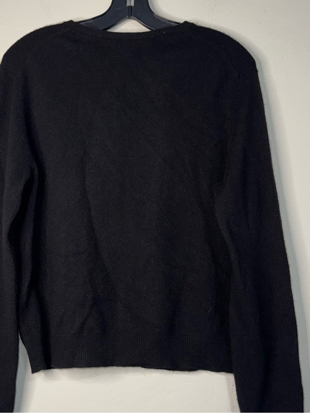 Ralph Lauren Cashmere Black Crewneck Cardigan - Picture 5 of 11